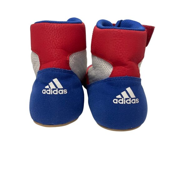 Adidas Men's HVC 2 Wrestling Boxing Shoe Red White Blue Combat Speed Size 9 - Picture 4 of 10